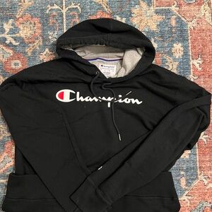 Champion Gray and Black Hoodie